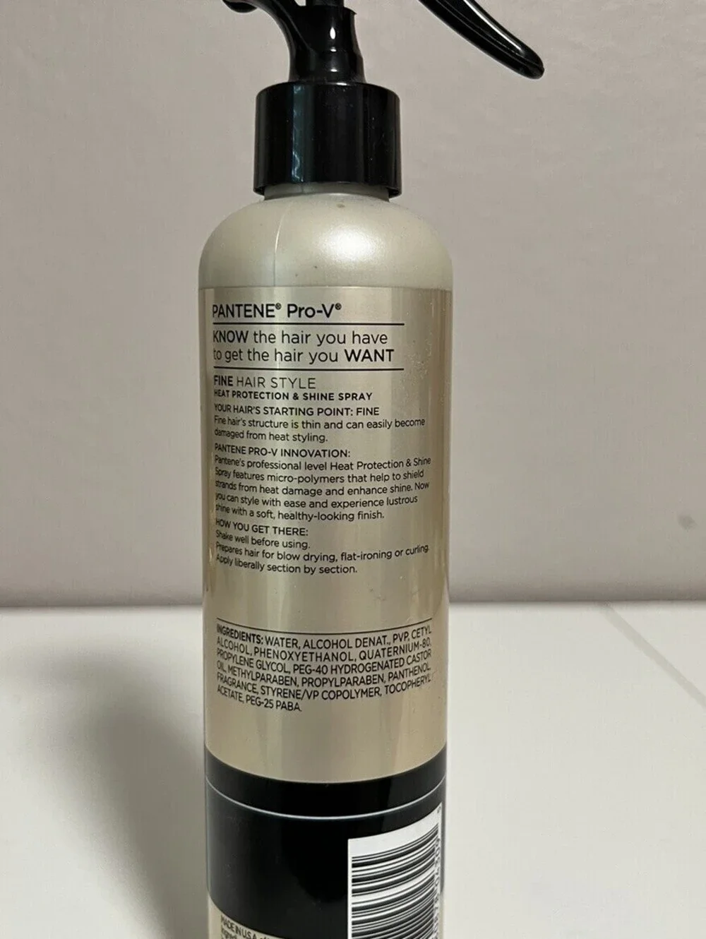 New Pantene Pro-V Fine Hair Heat Protection & Shine Spray 8.5 oz Discontinued